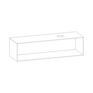 SCALIDO-Konsolenplatte m. Rahmen f Waschtisch US 1622x430x510mm 1 Aussch rechts Farbvar A – Bild 2