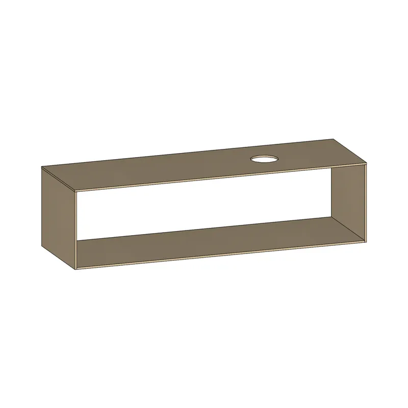 SCALIDO-Konsolenplatte m. Rahmen f Waschtisch US 1622x430x510mm 1 Aussch rechts Farbvar K