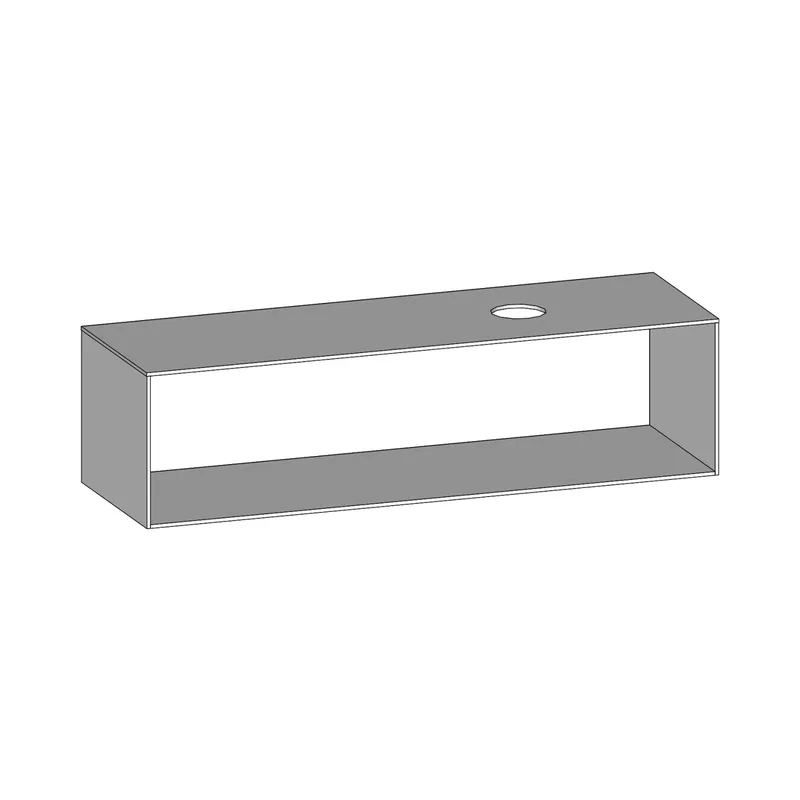 SCALIDO-Konsolenplatte m. Rahmen f Waschtisch US 1622x430x510mm 1 Aussch rechts Farbvar W