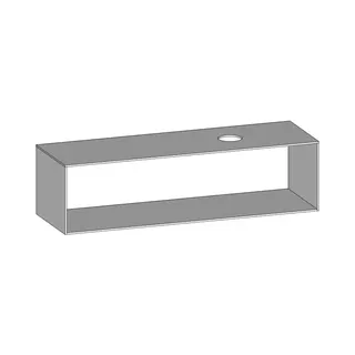 SCALIDO-Konsolenplatte m. Rahmen f Waschtisch US 1622x430x510mm 1 Aussch rechts Farbvar W