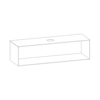 SCALIDO-Konsolenplatte m. Rahmen f Waschtisch US 1622x430x510mm 1 Aussch mittig Farbvar E – Bild 2