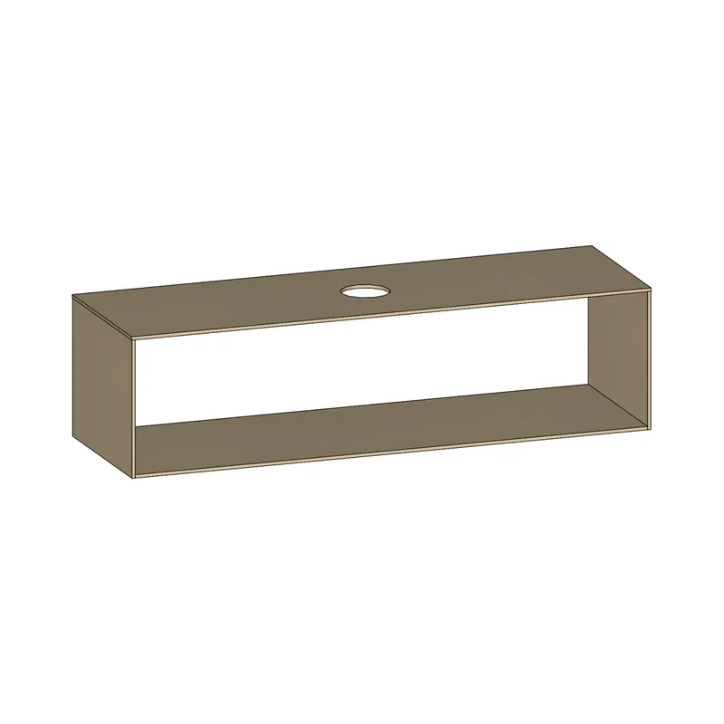 SCALIDO-Konsolenplatte m. Rahmen f Waschtisch US 1622x430x510mm 1 Aussch mittig Farbvar K