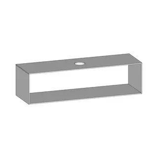 SCALIDO-Konsolenplatte m. Rahmen f Waschtisch US 1622x430x510mm 1 Aussch mittig Farbvar W