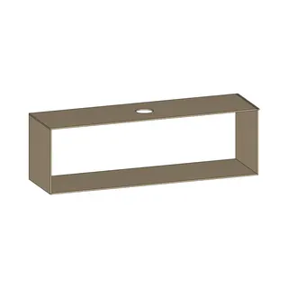 SCALIDO-Konsolenplatte m. Rahmen f Waschtisch US 1822x560x510mm 1 Aussch mittig Farbvar K