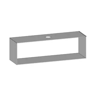 SCALIDO-Konsolenplatte m. Rahmen f Waschtisch US 1822x560x510mm 1 Aussch mittig Farbvar W