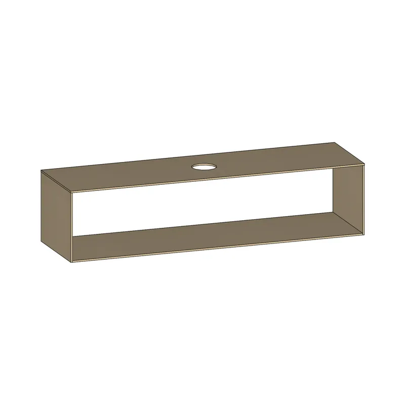 SCALIDO-Konsolenplatte m. Rahmen f Waschtisch US 1822x430x510mm 1 Aussch mittig Farbvar K