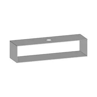 SCALIDO-Konsolenplatte m. Rahmen f Waschtisch US 1822x430x510mm 1 Aussch mittig Farbvar W