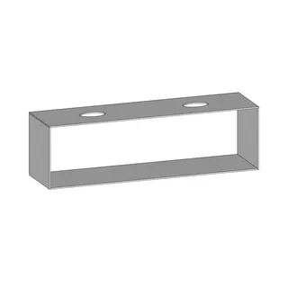 SCALIDO-Konsolenplatte m. Rahmen f Waschtisch US 1922x560x510mm 2 Ausschnitte Farbvar. W