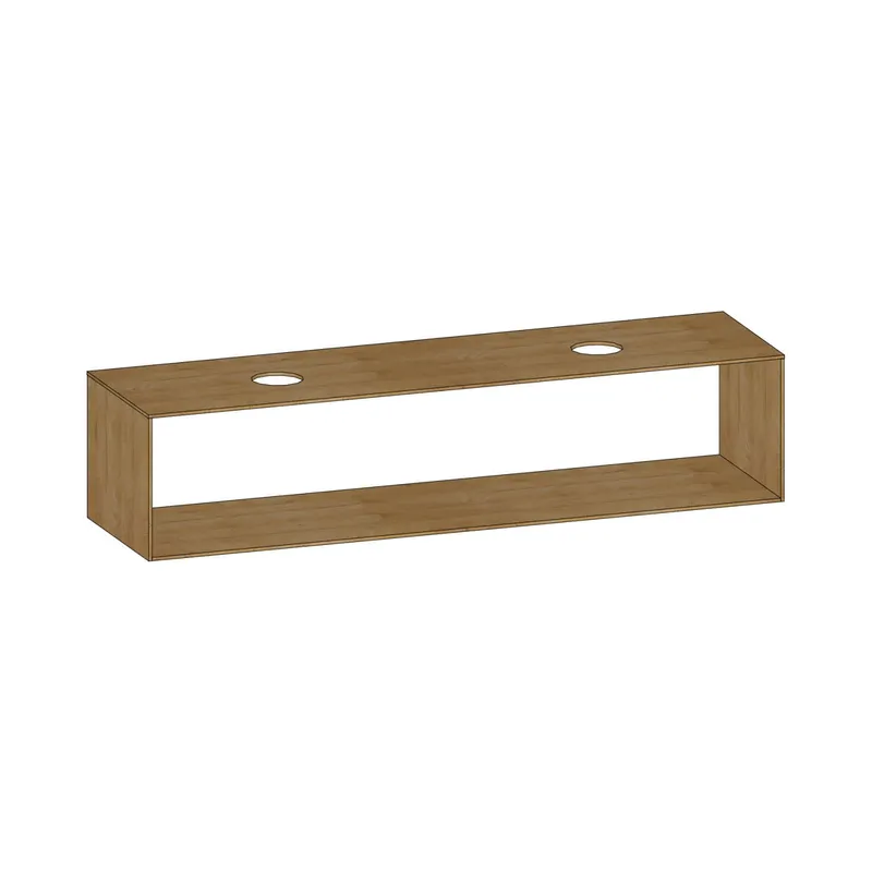 SCALIDO-Konsolenplatte m. Rahmen f Waschtisch US 1922x430x510mm 2 Ausschnitte Farbvar. S