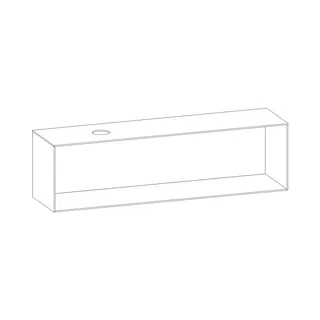 SCALIDO-Konsolenplatte m. Rahmen f Waschtisch US 2022x560x510mm 1 Ausschn links Farbvar N – Bild 2