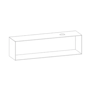 SCALIDO-Konsolenplatte m. Rahmen f Waschtisch US 2022x560x510mm 1 Aussch rechts Farbvar S – Bild 2