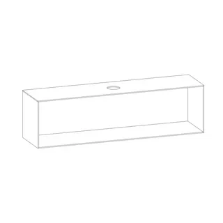 SCALIDO-Konsolenplatte m. Rahmen f Waschtisch US 2022x560x510mm 1 Aussch mittig Farbvar V – Bild 2