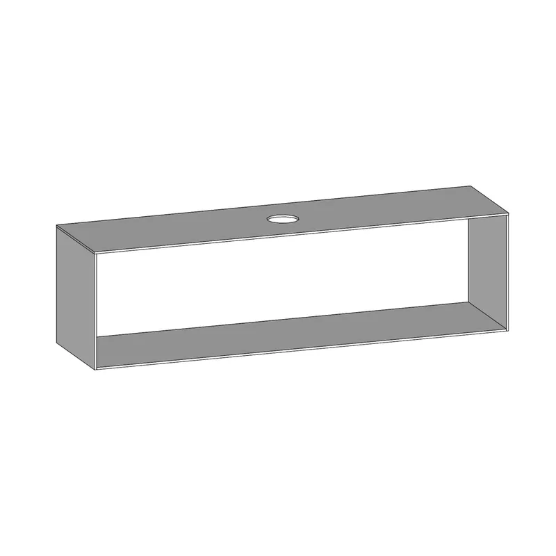 SCALIDO-Konsolenplatte m. Rahmen f Waschtisch US 2022x560x510mm 1 Aussch mittig Farbvar W