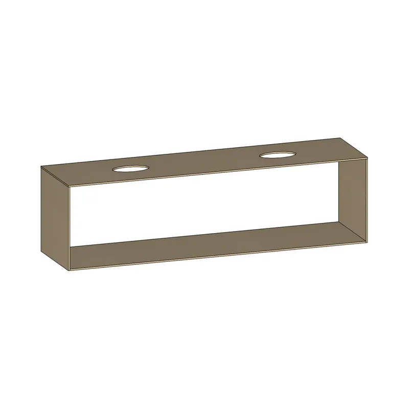 SCALIDO-Konsolenplatte m. Rahmen f Waschtisch US 2022x560x510mm 2 Ausschnitte Farbvar. K