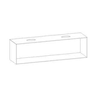 SCALIDO-Konsolenplatte m. Rahmen f Waschtisch US 2022x560x510mm 2 Ausschnitte Farbvar. N – Bild 2