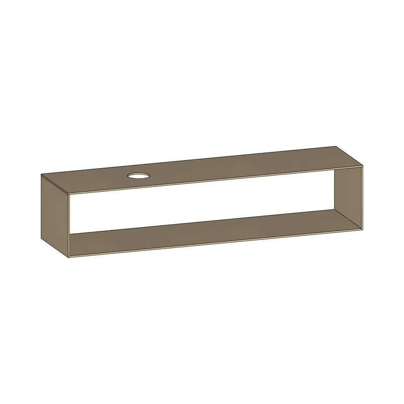 SCALIDO-Konsolenplatte m. Rahmen f Waschtisch US 2022x430x510mm 1 Ausschn links Farbvar K