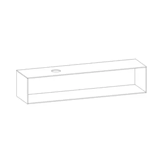 SCALIDO-Konsolenplatte m. Rahmen f Waschtisch US 2022x430x510mm 1 Ausschn links Farbvar V – Bild 2