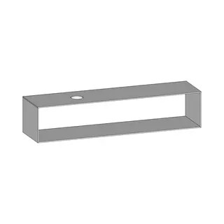 SCALIDO-Konsolenplatte m. Rahmen f Waschtisch US 2022x430x510mm 1 Ausschn links Farbvar W