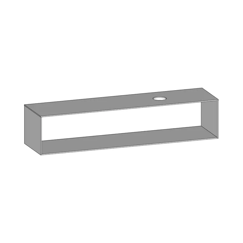 SCALIDO-Konsolenplatte m. Rahmen f Waschtisch US 2022x430x510mm 1 Aussch rechts Farbvar W