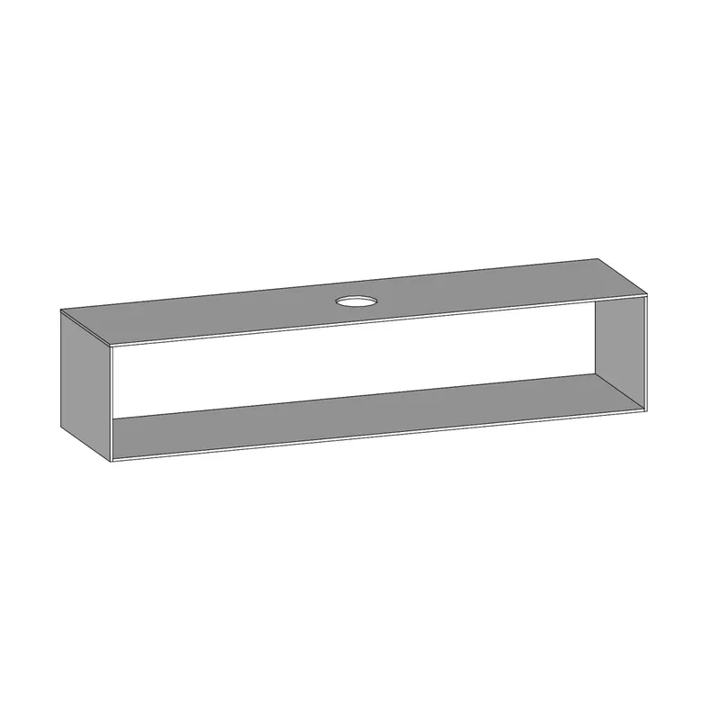 SCALIDO-Konsolenplatte m. Rahmen f Waschtisch US 2022x430x510mm 1 Aussch mittig Farbvar W