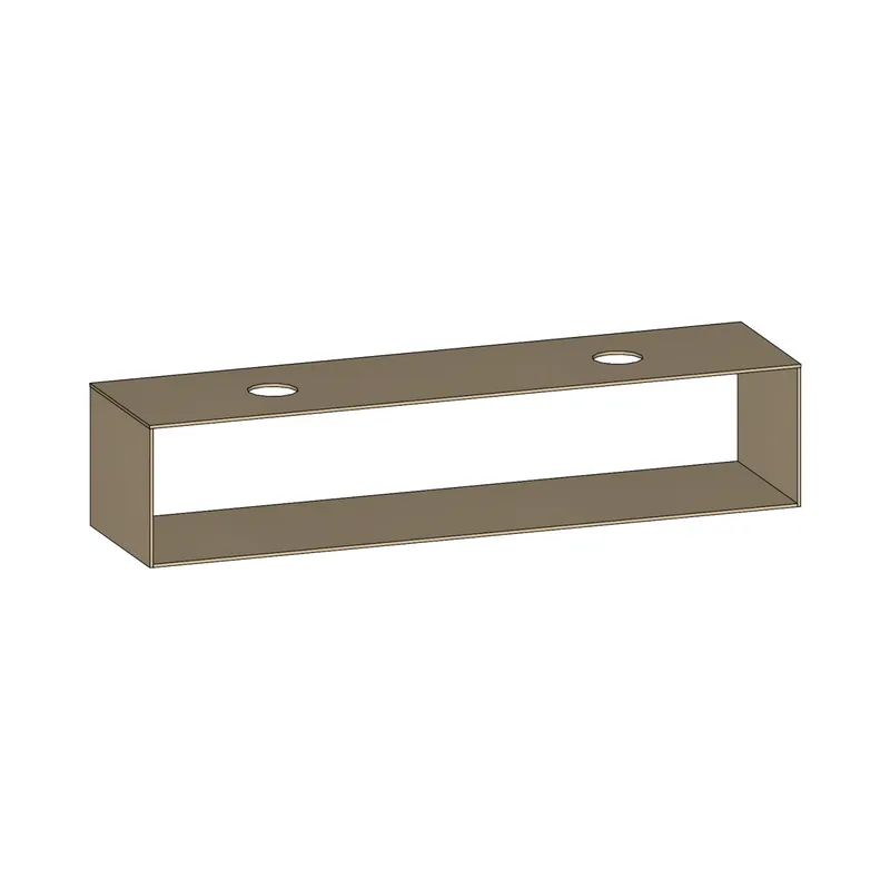 SCALIDO-Konsolenplatte m. Rahmen f Waschtisch US 2022x430x510mm 2 Ausschnitte Farbvar. K