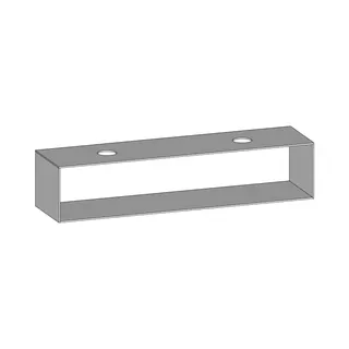 SCALIDO-Konsolenplatte m. Rahmen f Waschtisch US 2022x430x510mm 2 Ausschnitte Farbvar. W