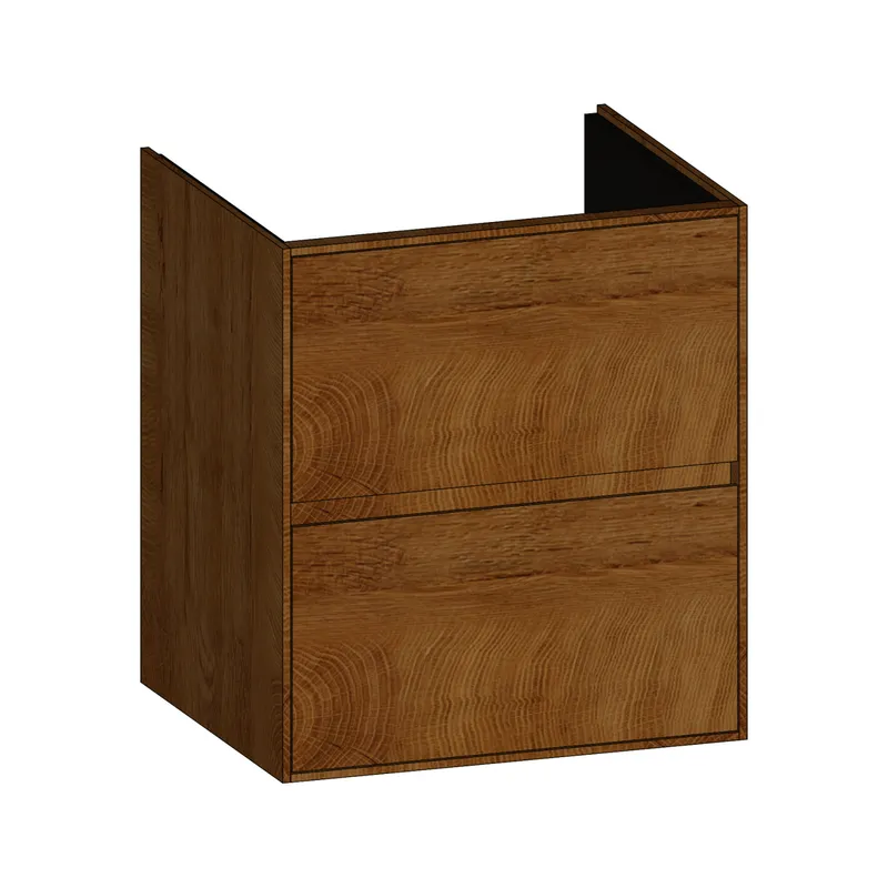 SCALIDO-Waschtisch-Unterschrank für Waschtisch SLIM 600 590x660x490mm 2 Auszüge Farbvar. S/S/S