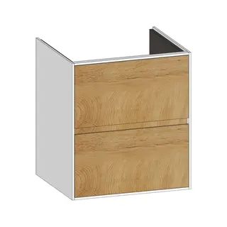 SCALIDO-Waschtisch-Unterschrank für Waschtisch SLIM 600 590x660x490mm 2 Auszüge Farbvar. S/W/S