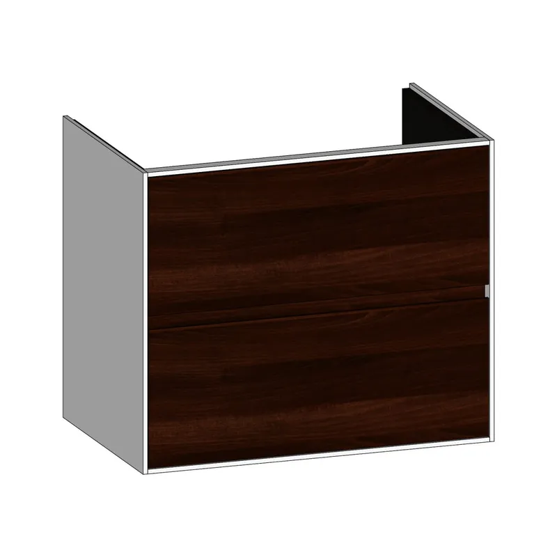 SCALIDO-Waschtisch-Unterschrank für Waschtisch SLIM 800 790x660x490mm 2 Auszüge Farbvar. E/W/E
