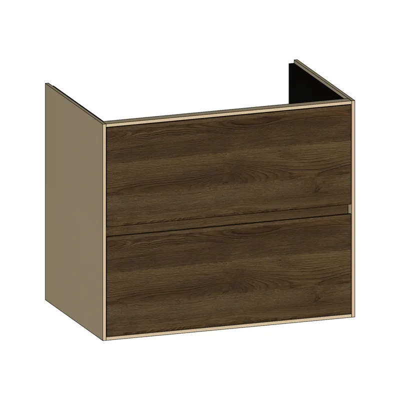 SCALIDO-Waschtisch-Unterschrank für Waschtisch SLIM 800 790x660x490mm 2 Auszüge Farbvar. N/K/N