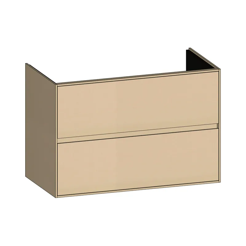 SCALIDO-Waschtisch-Unterschrank für Waschtisch SLIM 1000 990x660x490mm 2 Auszüge Farbvar. K/K/K