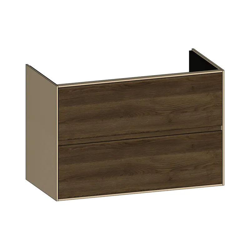 SCALIDO-Waschtisch-Unterschrank für Waschtisch SLIM 1000 990x660x490mm 2 Auszüge Farbvar. N/K/N