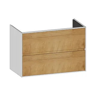 SCALIDO-Waschtisch-Unterschrank für Waschtisch SLIM 1000 990x660x490mm 2 Auszüge Farbvar. S/W/S