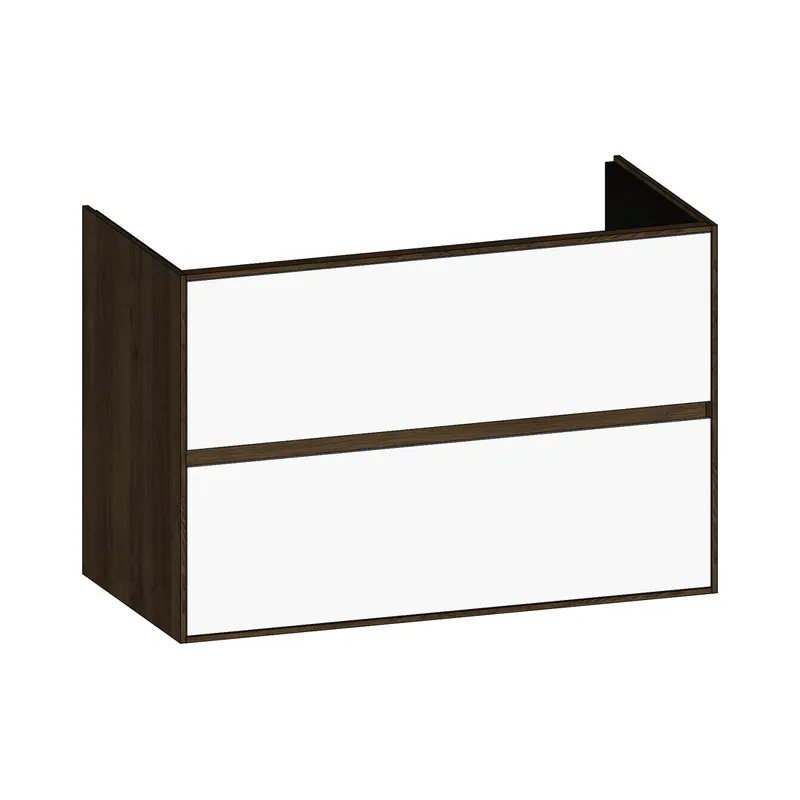 SCALIDO-Waschtisch-Unterschrank für Waschtisch SLIM 1000 990x660x490mm 2 Auszüge Farbvar. W/N/N