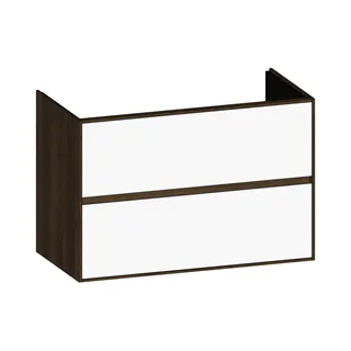 SCALIDO-Waschtisch-Unterschrank für Waschtisch SLIM 1000 990x660x490mm 2 Auszüge Farbvar. W/N/N