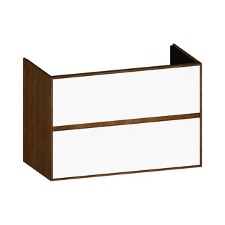 SCALIDO-Waschtisch-Unterschrank für Waschtisch SLIM 1000 990x660x490mm 2 Auszüge Farbvar. W/S/S
