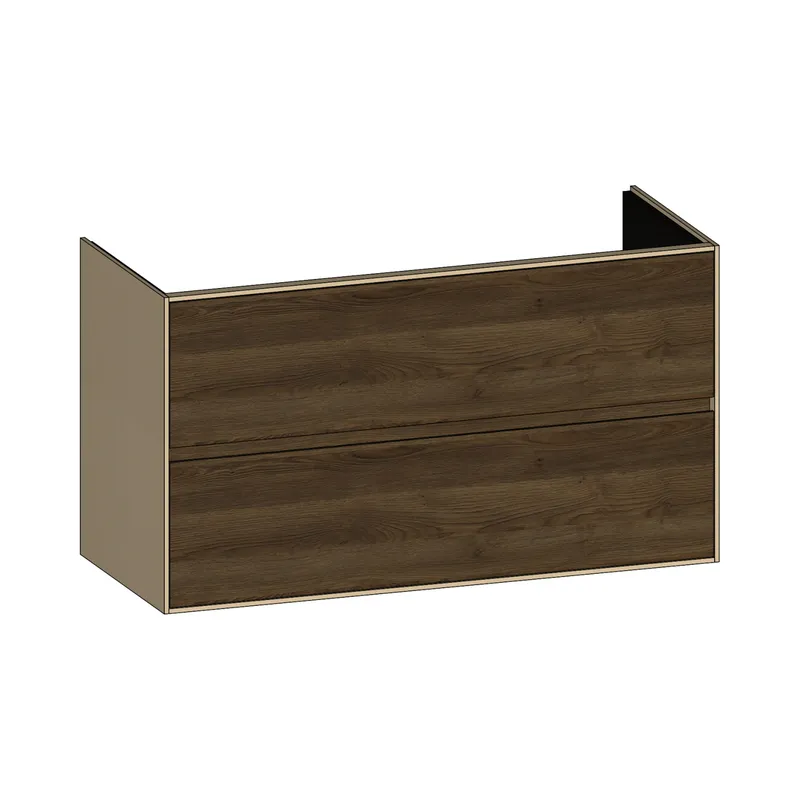 SCALIDO-Waschtisch-Unterschrank für Waschtisch SLIM 1200 1190x660x490mm 2 Auszüge Farbvar. N/K/N