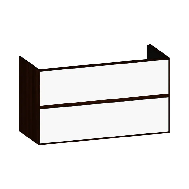 SCALIDO-Waschtisch-Unterschrank für Waschtisch SLIM 1200 1190x660x490mm 2 Auszüge Farbvar. W/E/E