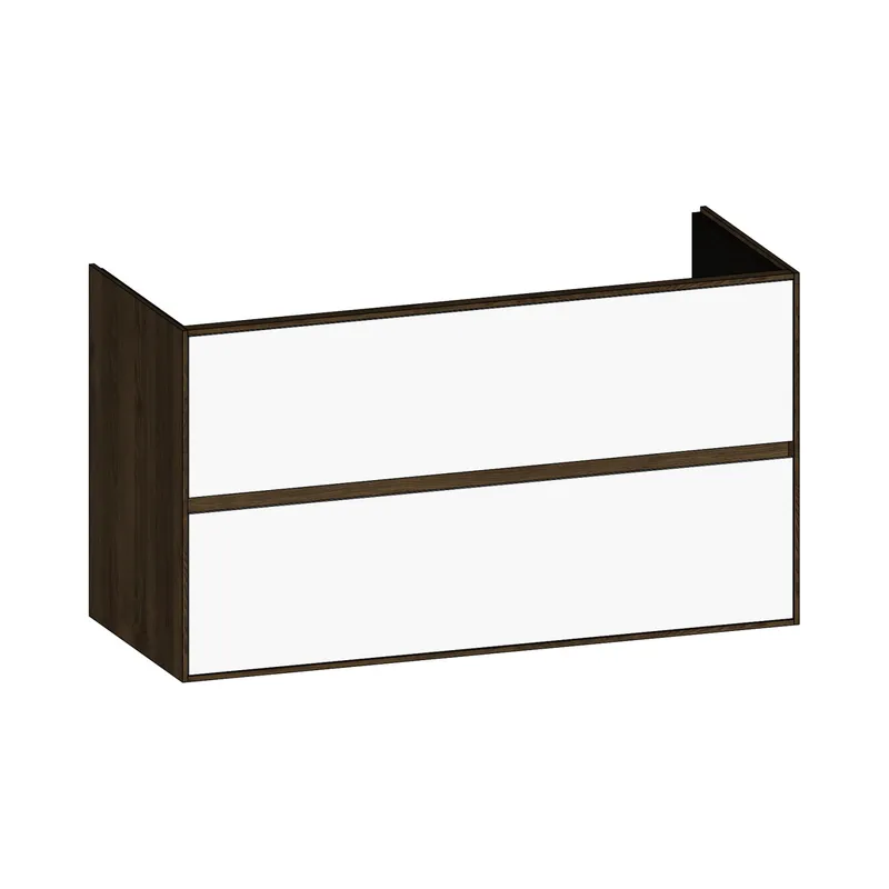 SCALIDO-Waschtisch-Unterschrank für Waschtisch SLIM 1200 1190x660x490mm 2 Auszüge Farbvar. W/N/N