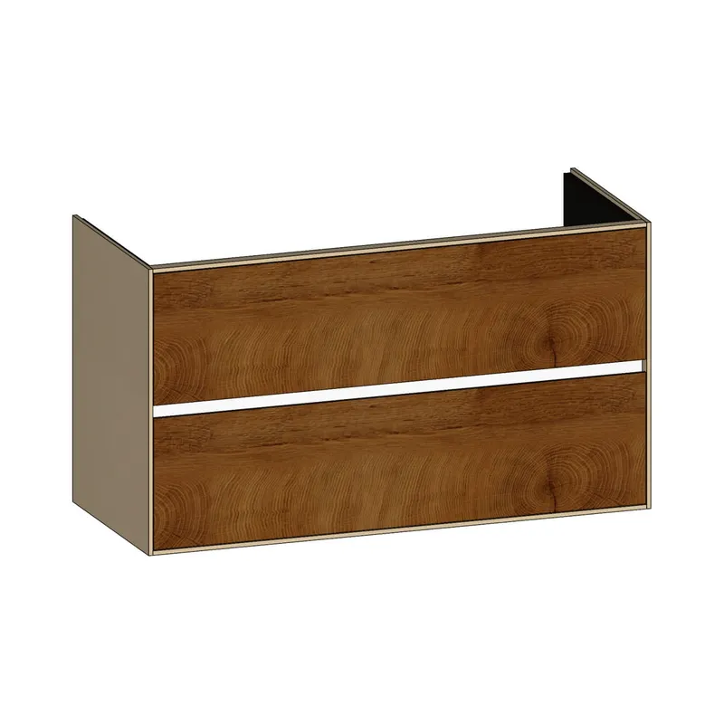 SCALIDO-Waschtisch-Unterschrank für Waschtisch SLIM 1200 1190x660x490mm 2 Auszüge Farbvar. Sonder
