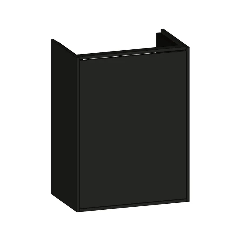 SCALIDO-Waschtisch-Unterschrank kompakt asymetr. 410x560x260mm 1 Tür rechts Farbvar A/A/X