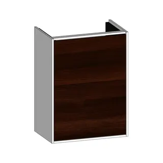 SCALIDO-Waschtisch-Unterschrank kompakt asymetr. 410x560x260mm 1 Tür links Farbvar. E/W/X