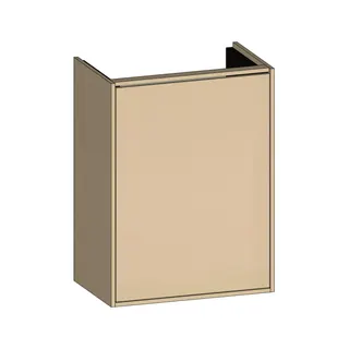 SCALIDO-Waschtisch-Unterschrank kompakt asymetr. 410x560x260mm 1 Tür links Farbvar. K/K/X
