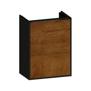 SCALIDO-Waschtisch-Unterschrank kompakt asymetr. 410x560x260mm 1 Tür links Farbvar. S/A/X