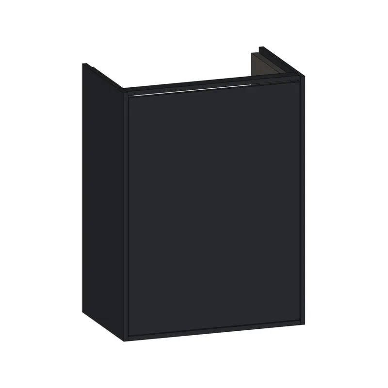 SCALIDO-Waschtisch-Unterschrank kompakt asymetr. 410x560x260mm 1 Tür links Farbvar. V/V/X