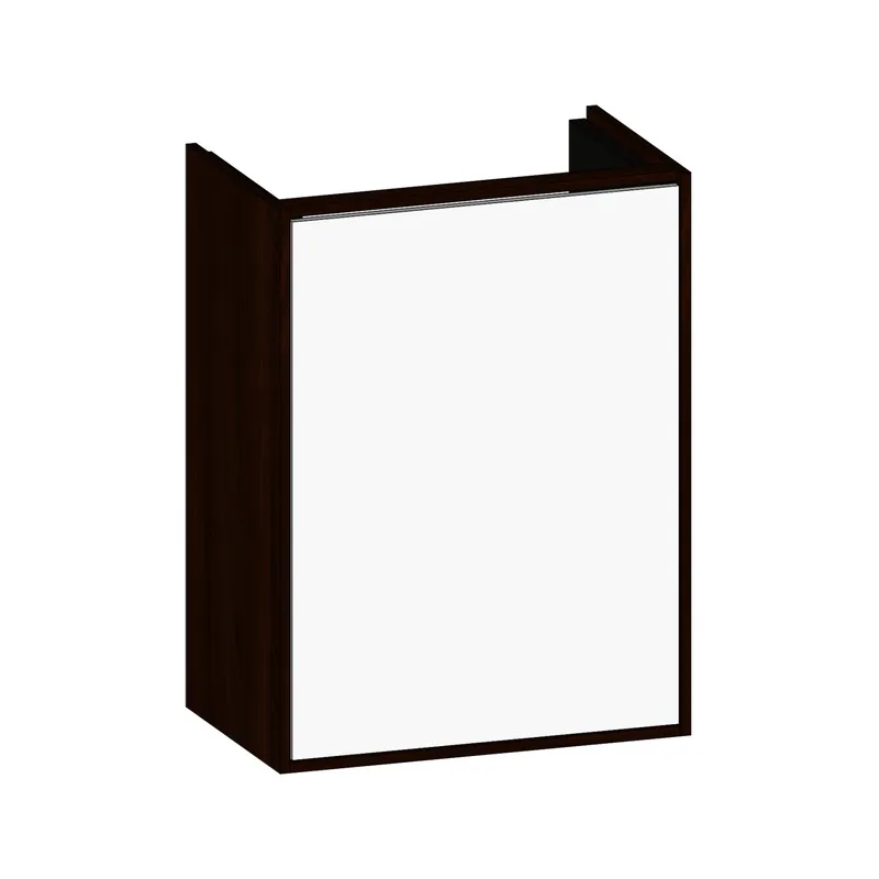 SCALIDO-Waschtisch-Unterschrank kompakt asymetr. 410x560x260mm 1 Tür links Farbvar. W/E/X