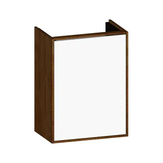 SCALIDO-Waschtisch-Unterschrank kompakt asymetr. 410x560x260mm 1 Tür links Farbvar. W/S/X