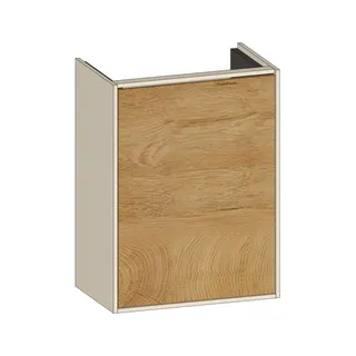 SCALIDO-Waschtisch-Unterschrank kompakt asymetr. 410x560x260mm 1 Tür links Farbvar Sonder