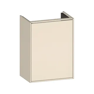 SCALIDO-Waschtisch-Unterschrank kompakt asymetr. 410x560x260mm 1 Tür rechts Farbvar K/K/X