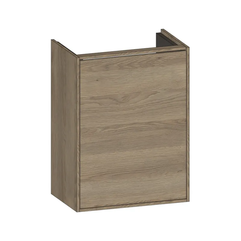 SCALIDO-Waschtisch-Unterschrank kompakt asymetr. 410x560x260mm 1 Tür rechts Farbvar N/N/X